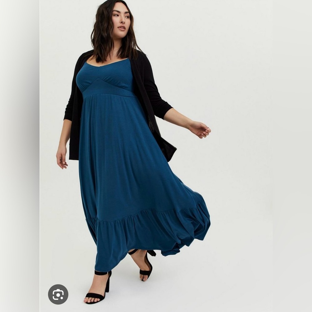 Torrid Maxi Dress - Shirred Hem - Super Soft